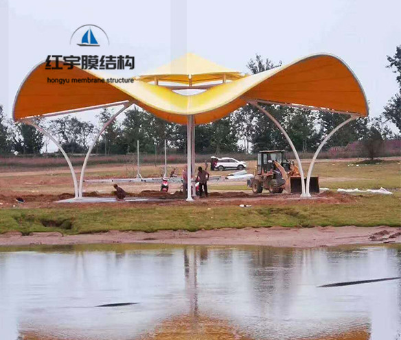 膜结构户外景观艺术棚